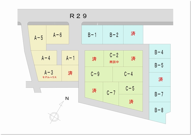 田井分譲地区画図20121226